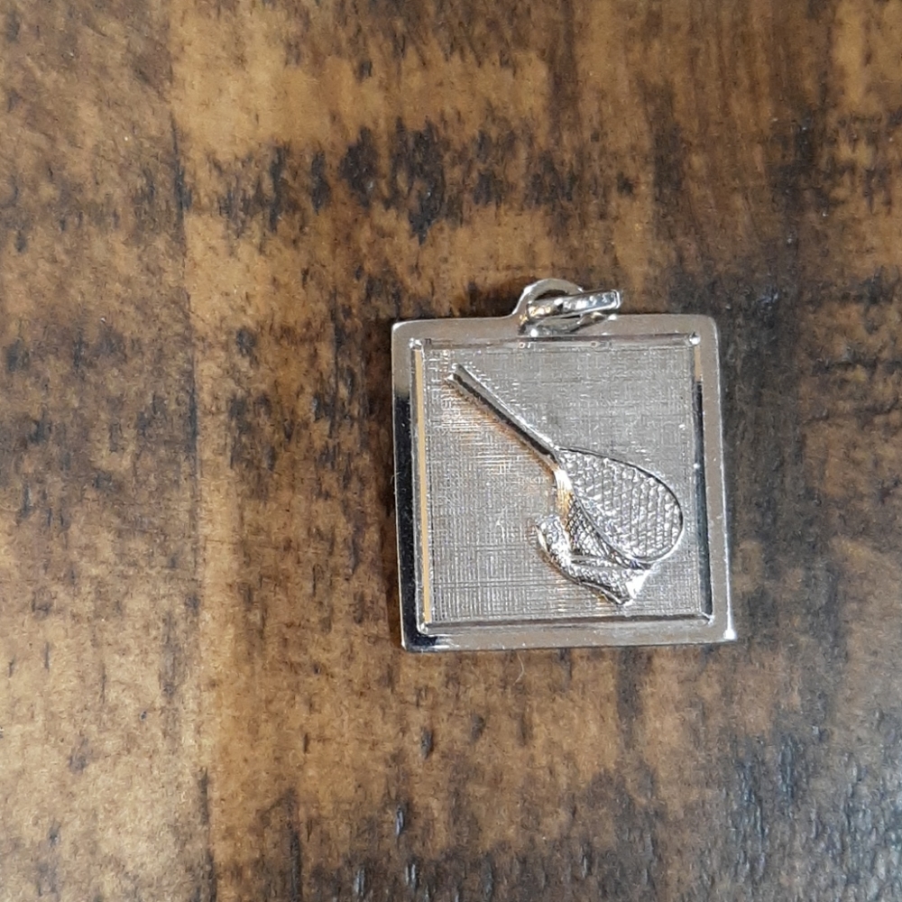 Sterling Tennis racket charm